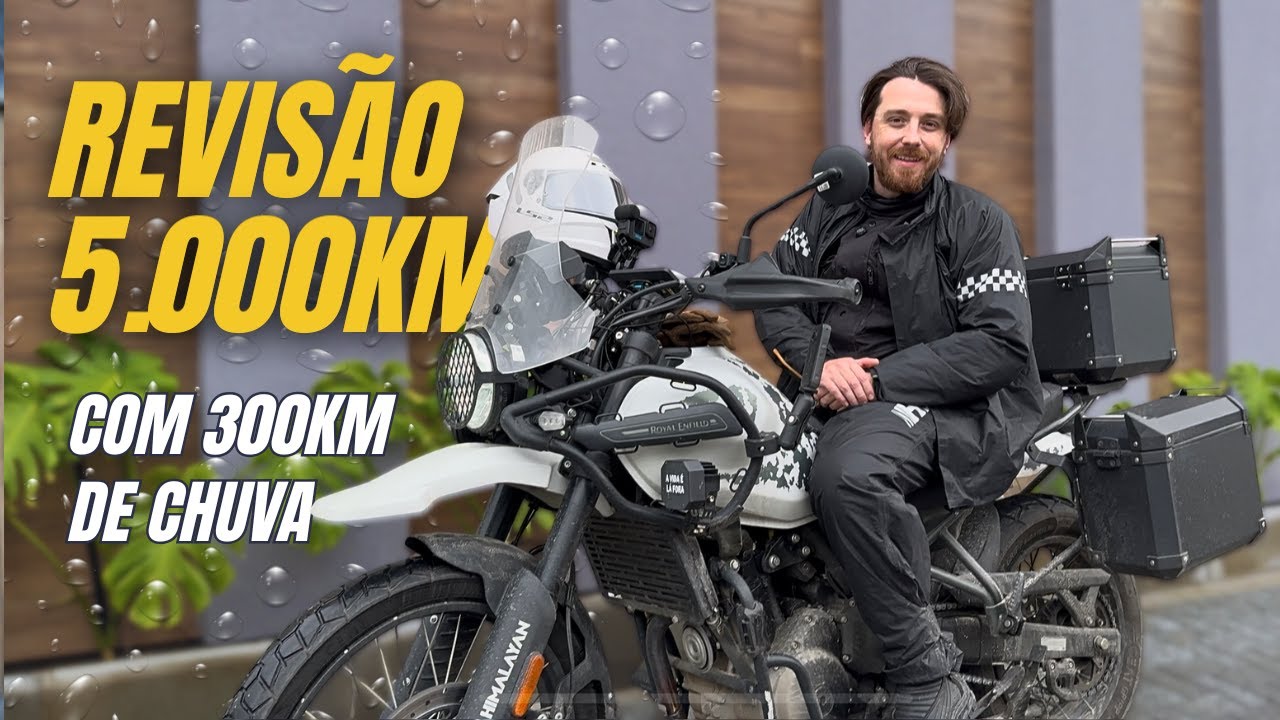 ENFRENTEI O DILUVIO PARA A REVISÃO DE 5.000KM DA HIMALAYAN 450 #himalayan450 #royalenfieldbrasil