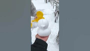 Making Snow Duck🦆❄️So cute!😍