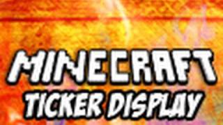 Minecraft: Easily Programmable Redstone Ticker Display
