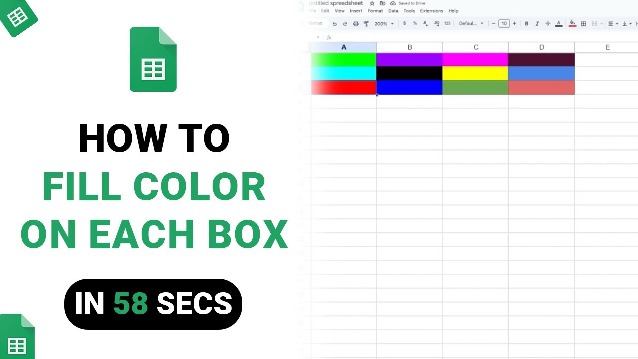 How to Fill Color on Each Box on Google Sheets [NEW]