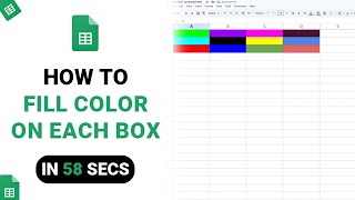 How to Fill Color on Each Box on Google Sheets [NEW]