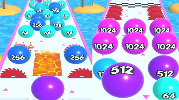 2048 Runner Balls Ball Run Game Levels (81-90) Android iOS Gameplay