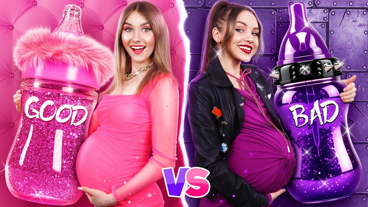 Gutes Mädchen vs. Böses Mädchen als Mamas! Erziehungs-Hacks im Vergleich