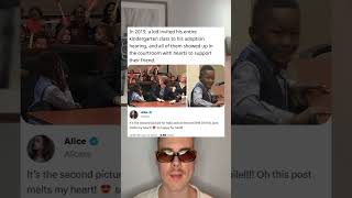 In 2019, a kid invited his entire kindergarten class to his adoption hearing, and all of them