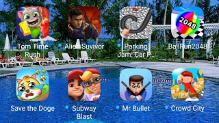 Tom Time Rush, Alien Survivor, Parking Jam, Ball Run 2048, Save The Doge, Mr Bullet screenshot 5