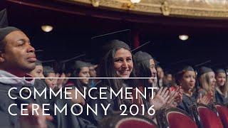Commencement Ceremony 2016 | The American University of Paris
