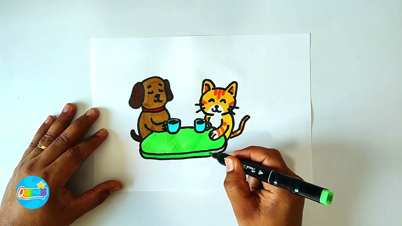 🍔 So Easy You Can Do It! Drawing a Bobbie Goods Style Burger ✏️ QIDEMAIS