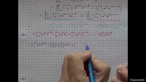 Nombres complexes 1.8 - binôme de Newton et démonstration