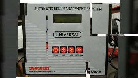 Swaggers Electric timer Bell System for schools, colleges, industrial area etc....