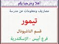 مصاريف ومعلومات عن مدرسة تيمور قسم ناشيونال فرع أبيس الإسكندرية 2026 2027 