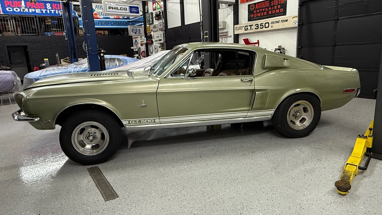 1968 Shelby GT500 - Rust Free Project - Lime Gold Saddle Interior - Loaded With Options