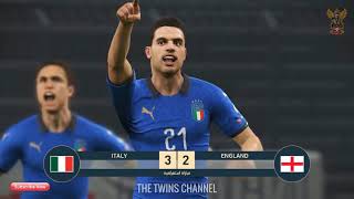لعبنا مباراة ايطاليا وانجلترا نهائي يورو 2021 بيس 2019