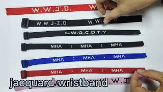WWJD Jacquard wristband