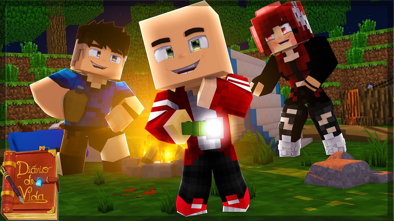 ACAMPAMENTO COM FELIPE - DIÁRIO DE VIDA 2.0 #47 (MINECRAFT MACHINIMA)