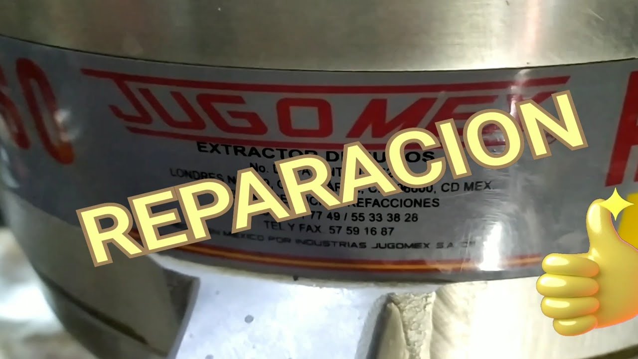 Extractor de zanahoria JUGOMEX reparacion. - YouTube