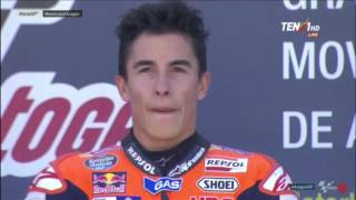 MotoGP Aragon 2016 Podium MM93 Winner