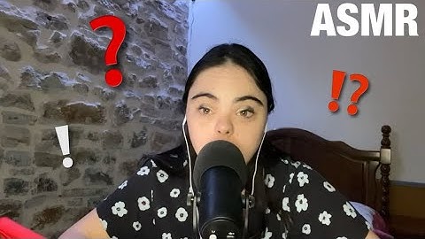 ASMR respondiendo preguntas Random 🤔⁉️