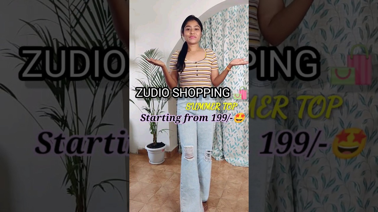 ZUDIO Shopping Haul ✨ Crop Top for Summers 💙 #croptop #zudio 