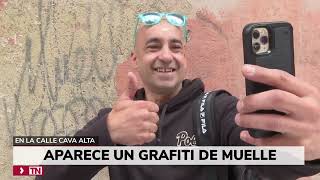 Aparece un grafiti 'escondido' de Muelle en la Cava Alta de Madrid