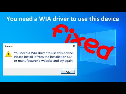 How to fix Windows WIA Scan Error