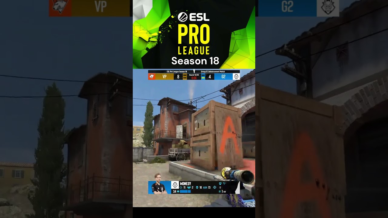 Monesy 4 AWP kills - G2 vs. VP