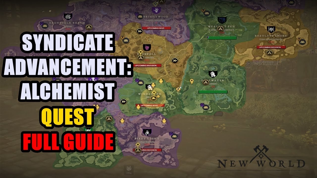Syndicate Advancement Alchemist Quest New World Youtube