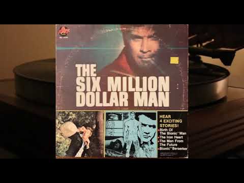The Six Million Dollar Man (Hear 4 Exciting New Stories) - vinyl lp album - Steve Austin - No. 8166