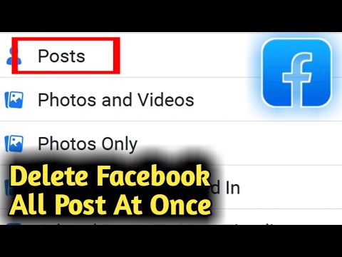 How to Delete Facebook All Post at Once - YouTube