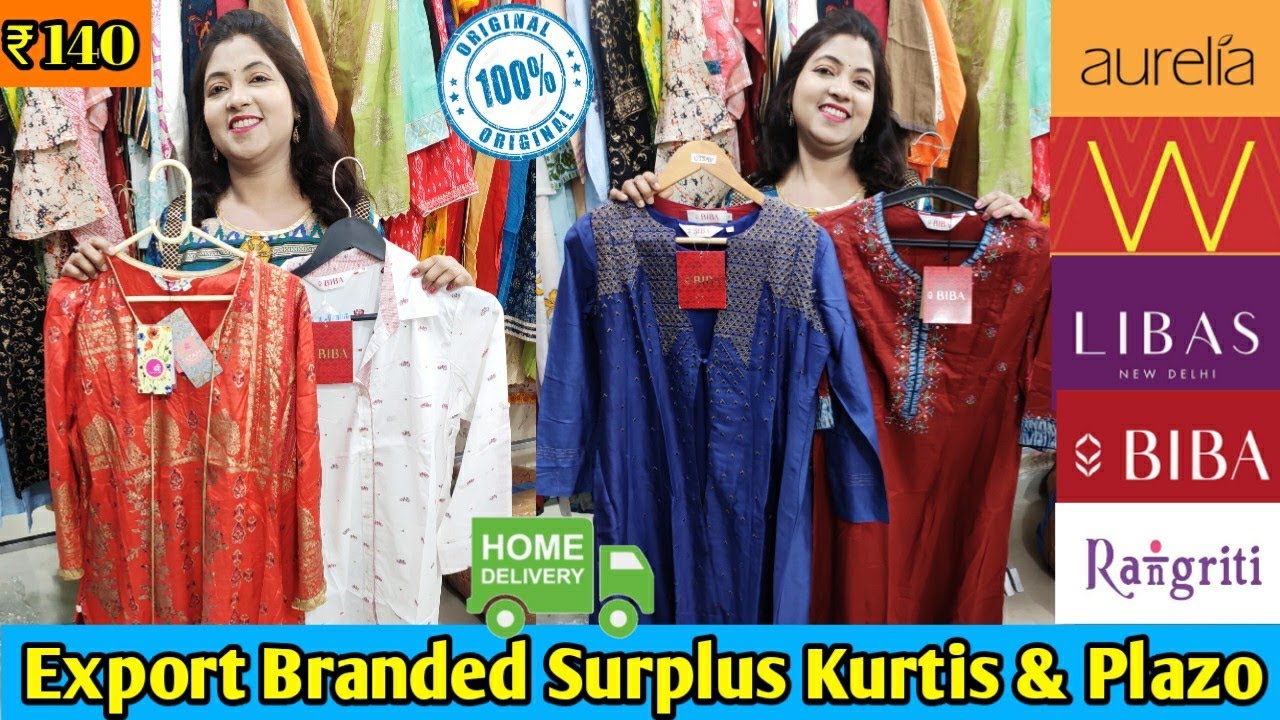 Export Surplus Branded Kurtis Cheapest Kurti Market in Delhi