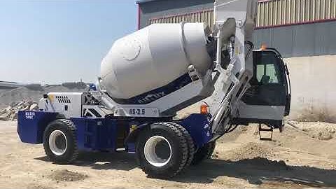 Test Run Of 3.5m3 Self Loading Concrete Mixer To Kazakhstan