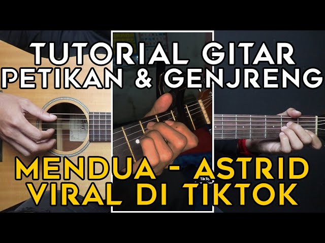 (TUTORIAL GITAR) MENDUA - ASTRID | Lengkap Dan Mudah class=