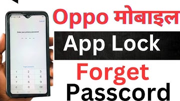 oppo mobile ka app lock kaise tode / oppo a1k app lock forgot password