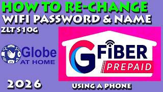 PAANO PALITAN ULIT NG WIFI PASSWORD Globe at Home using a phone 2026