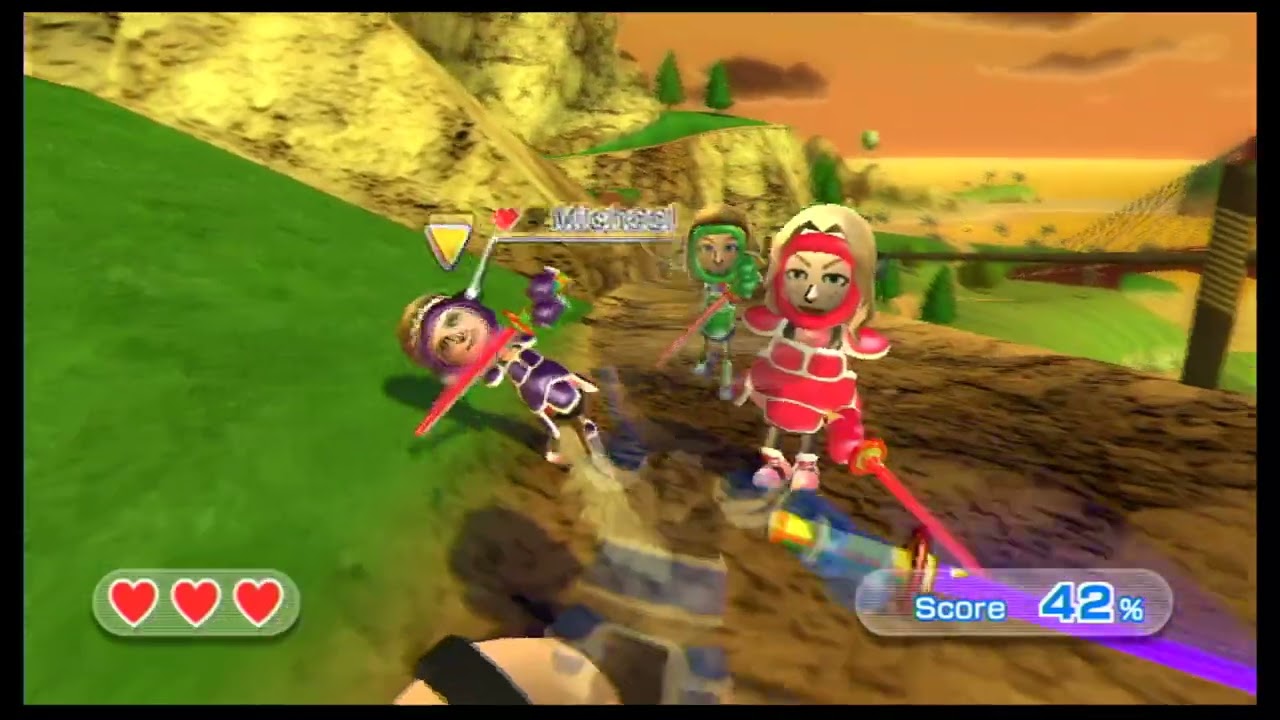 Swordplay Showdown, but every level has 100 Miis and I rewrote them (Level 11)