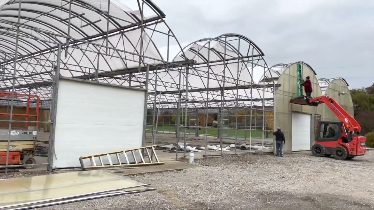 Gutter Connected Open Span Poly Covered Greenhouse