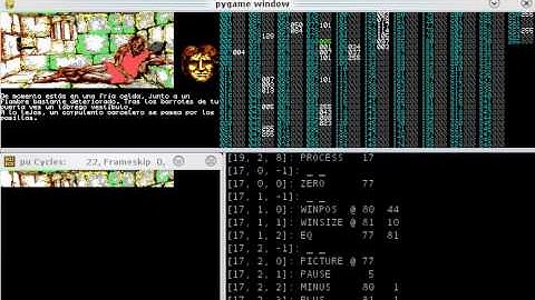 Intérprete de DAAD con Python en ejecución