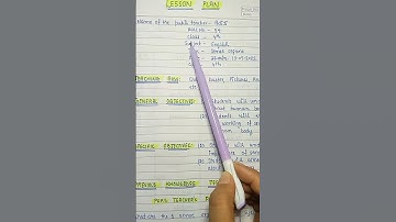 Lesson Plan - English - Sense Organs || for jbt/d.el.ed || Class4 || An Aspirant !