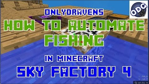 Minecraft - Sky Factory 4 - How to Automate Fishing Using an Automated Fishing Net