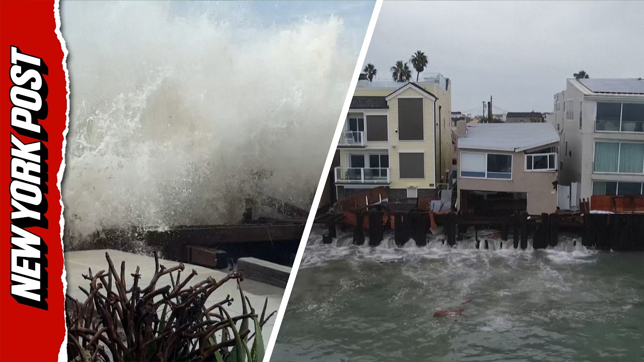 Tropical Storm Rachel Strikes Sea Wall, Deluges Southern California Homes