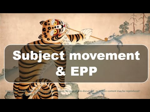Ling2 and Ling3 Syntax - Lecture 9: Subject movement and the EPP