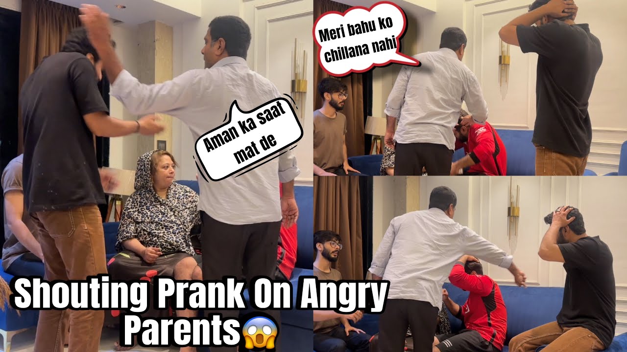 Aman bhai Uzma Bhabhi Ko Chillata hai | Shouting Prank on Angry Parents | AALTU FALTU |