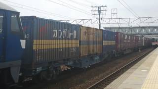 2017/7/29貨物列車 遅延1059レ EF210-121号機(新)牽引清洲駅通過