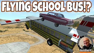 FLYING SCHOOLBUS!? BeamNG Drive Vehicle Mods screenshot 1