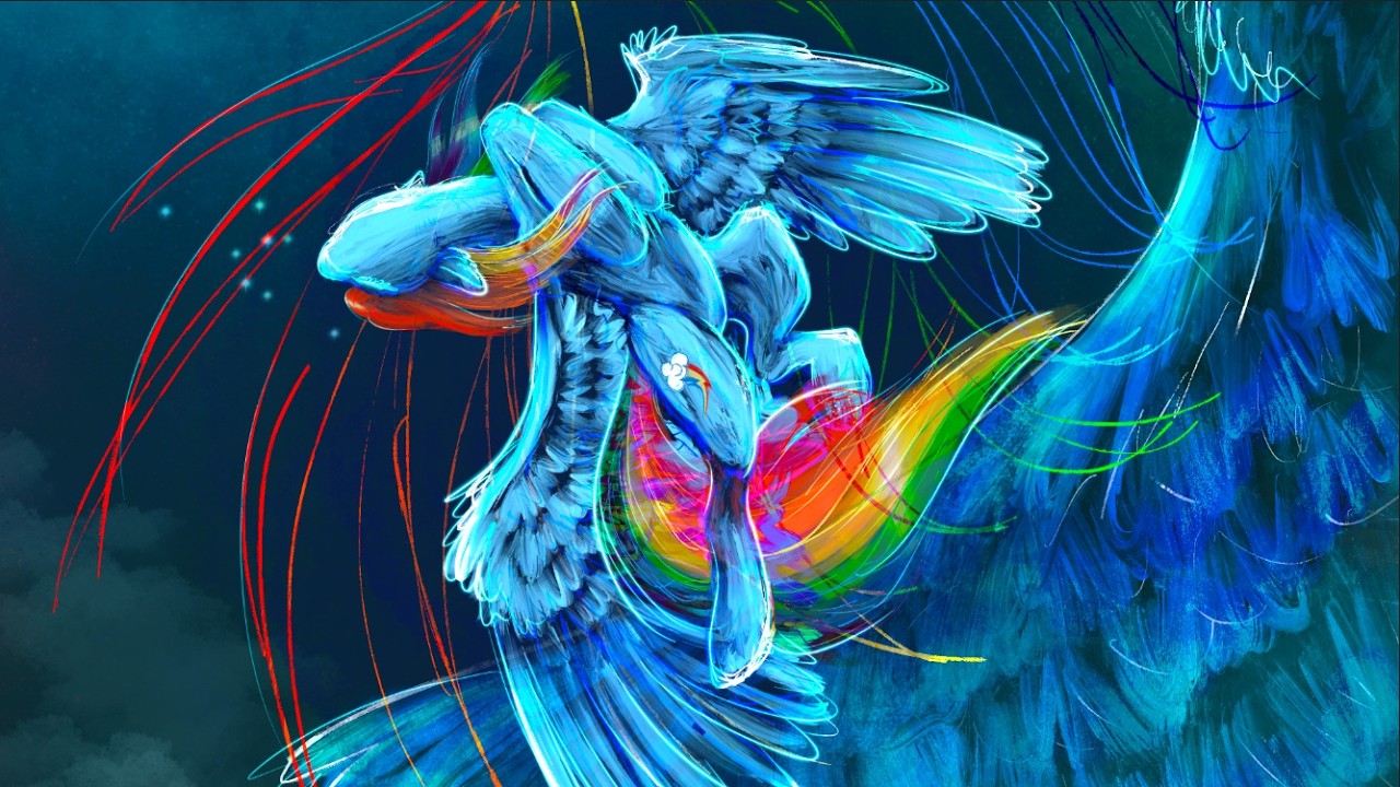 Speed Paint by Feather - Rainbow Dash Comm [Song: 'Leaving Colours' (2013) by Feather]