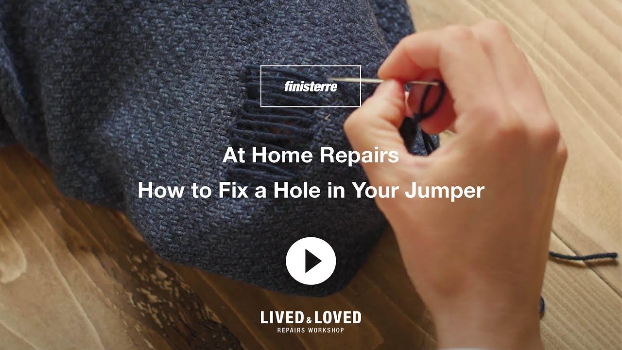 At Home Repairs How to Fix a Hole in Your Jumper YouTube