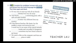1.8 Speaking Folder 1 - Paper 4 Part 1 - Unit 6