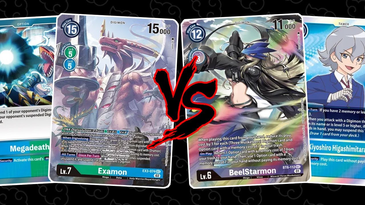 Examon vs Beelstarmon (Digimon TCG EX3) - YouTube