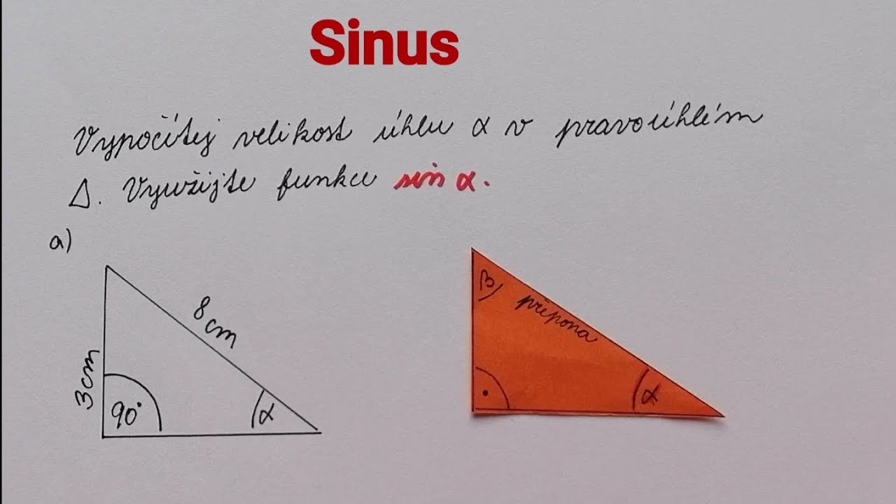 Funkce sinus - úhel - YouTube