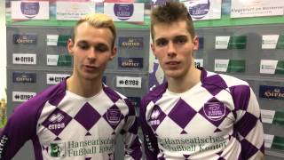 Fanbotschaft: Patrik Eler und Rajko Rep nach SAK I Austria Klagenfurt 4-0 SAK