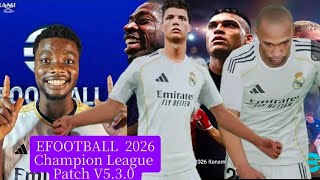How to download and install Efootball 2026 champions league patch 😍 